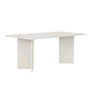 Hanah Home Linza Mesa de Comedor Blanco Madera